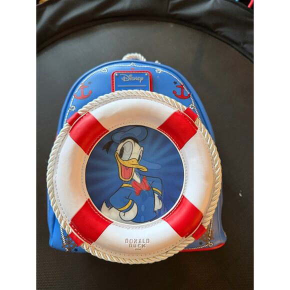 Disney's Donald Duck Sailor Lifesaver Loungefly Backpack BNWT